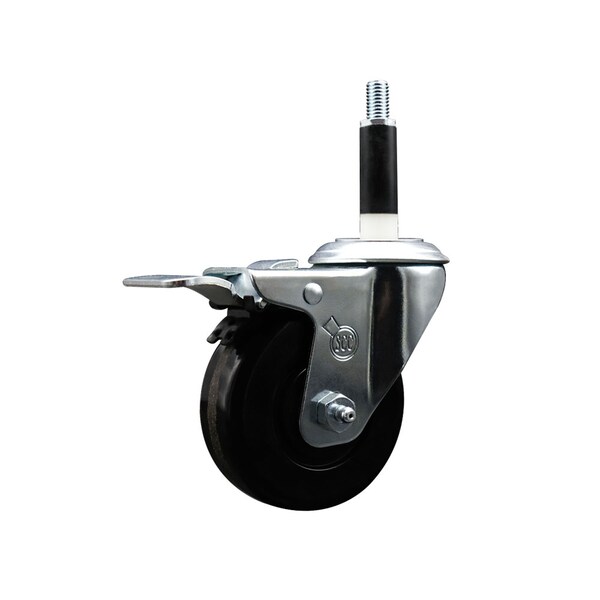 3-1/2'' Phenolic Swivel 7/8'' Expanding Stem Caster Total Lock Brake